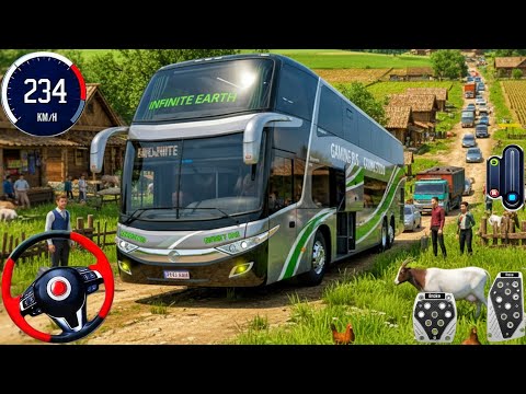 New Euro Bus Offroad Adventure 2026 - Indian Offroad Bus Driving 3D - Bus Game Andriod Gameplay
