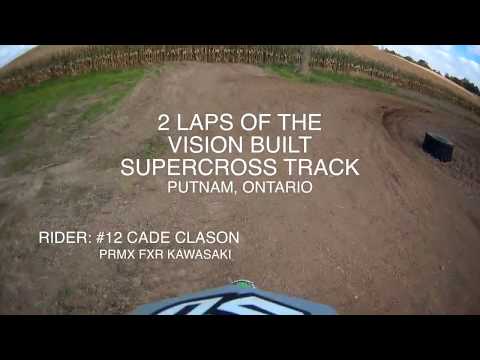2 Laps of the Vision Built SX Track with #12 Cade Clason | WASPCam