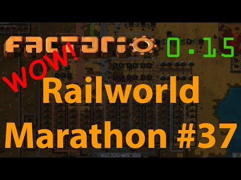 Factorio Railworld Marathon #37 - science using logistics robots