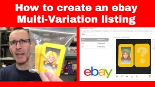 How to create a multi-variation ebay listing