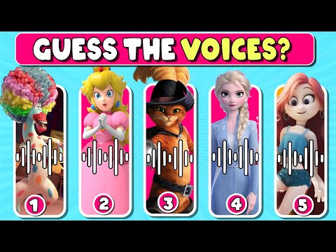 Guess Who's Sing Better | Super Mario Bros Netflix Puss In Boots, Madagascar 3 Voice Quizl Easy Quiz