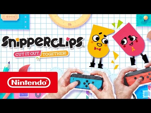 Snipperclips – Cut it out, together! - Launch trailer (Nintendo Switch) thumbnail