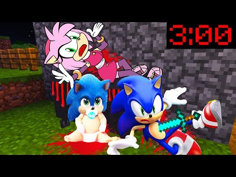 GECE 03:00'TE SONİC AİLESİNE NE OLDU? 😨 Minecraft