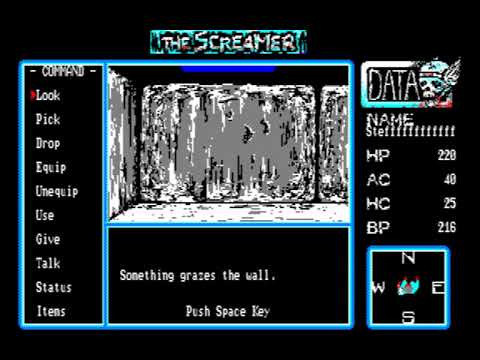 The Screamer (スクリーマー) PC-98 port English trans - missing text on wall at 4th floor at (2,14)