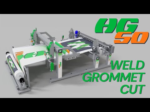 High Speed Banner Finishing - Miller Weldmaster HG50