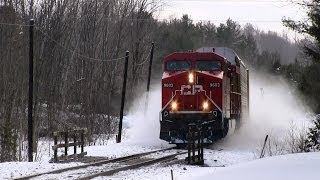 preview picture of video 'CP 9603 near Creighton (08FEB2014)'