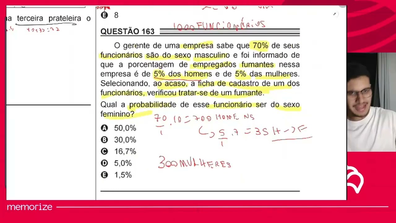 Resolução em Vídeo — Questão 167 ENEM 2018 PPL