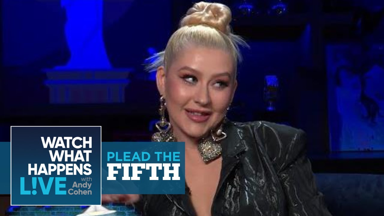 Christina Aguilera Refutes Swinging On Pink | Plead The Fifth | WWHL thumnail