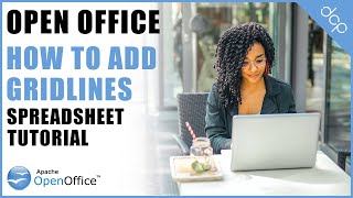 How to add grid lines to an open office calc spreadsheet