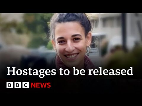 Video | Israel names three hostages set to be released by Hamas | BBC News