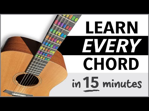 Guitar Lesson - How to Play EVERY Chord (in 15 minutes)