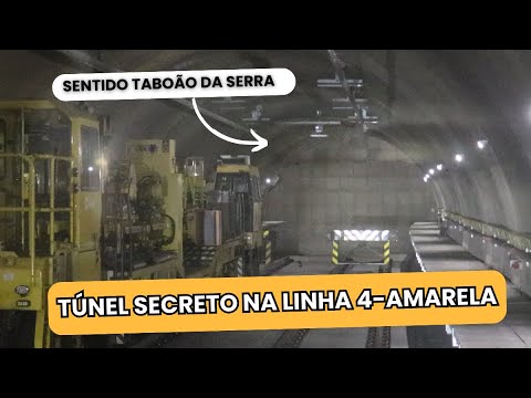 The end of the tunnel and the secret passage on Line 4-Yellow
