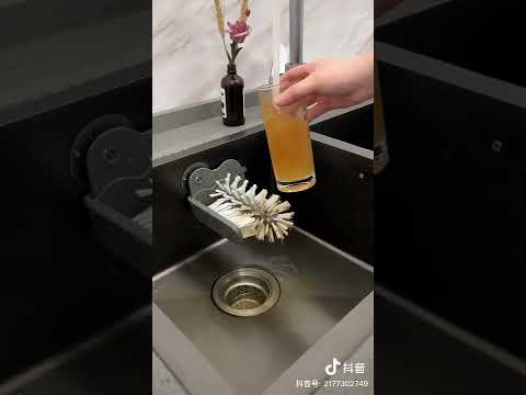 Щетка для мытья стаканов и бокалов с присоской - фото 1 - id-p1606648487