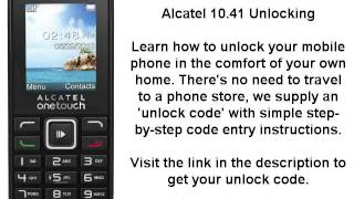 Unlock Alcatel 10.41 (1041A 1041G 1041X) - Network Key