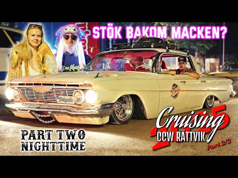 Classic Car Week 2025 Pilsnerbilar & Party (Part 2/2) Nighttime - American Car Cruising in Sweden
