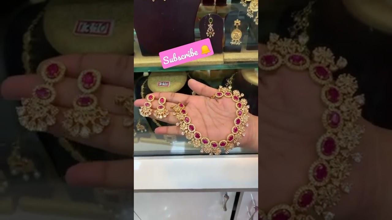 😲😲##superb CZ necklace design #cz stone necklace #wholesale jewels collections 😱😱😱😱😱😱😎😎😎😎