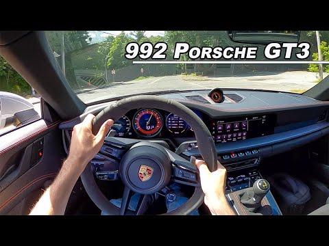 2022 Porsche 911 GT3 - 9,000 RPM Flat Six 992! (POV Drive Binaural Audio)