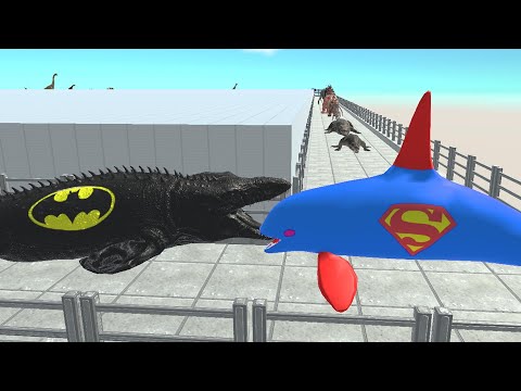 BATMAN MOSASAURUS DEADLY TOUR - Animal Revolt Battle Simulator