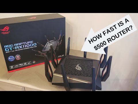 ASUS AX-11000 GAMING ROUTER, UNBOXING A $500 ROUTER CAN YOU REALLY BUY FASTER SPEEDS??