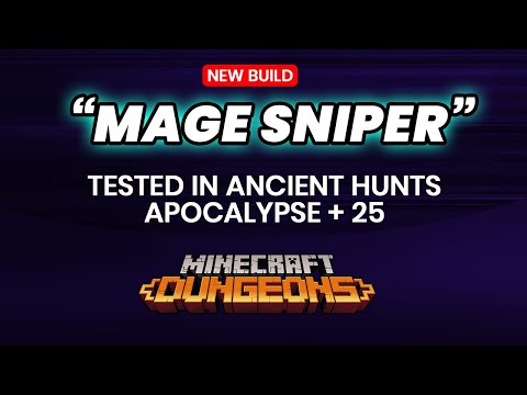 SpookyFairy - "MAGE SNIPER" Build Tested in APOCALYPSE +25 Ancient Hunts | Minecraft Dungeons