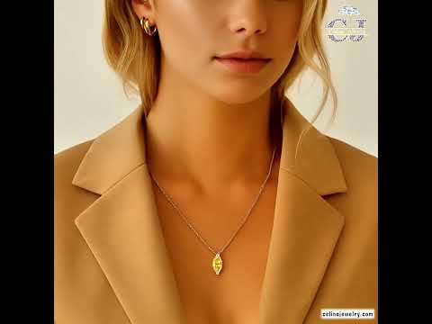 Sterling Silver Moissanite Pendant Necklace 3 product video