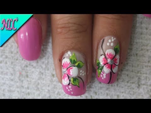 DECORACIÓN DE UÑAS FLORES Y FRANCÉS🌸 – FRENCH NAIL ART – FLOWERS NAIL ART🌸 – NLC