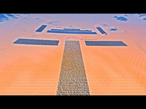 9K Medieval ARMY vs 14K Skeleton ARMY - Ultimate Epic Battle Simulator UEBS