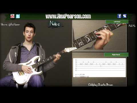 ★Guitar Lesson Coldplay Charlie Brown Chords + Lead! No Need For Tab ★