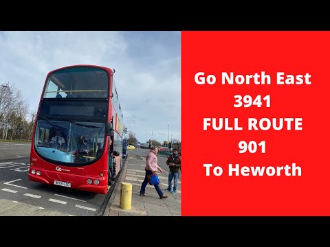 Go north east 3941 full route 901 metro replacements