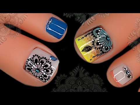 COMO HACER MANDALAS EN TUS UÑAS 💅😍#nailart #naildesing