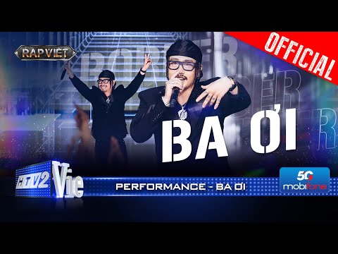 BA ƠI - Robber thu mình lại như 1 viên ngọc thô, nhận nón Vàng từ B Ray |Rap Việt 2024 [Performance]
