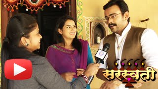 Meet New Onscreen Couple | Aastad Kale & Titiksha Tawde | Saraswati Serial | Colors Marathi video
