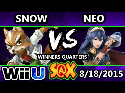 S@X 111 - Neo (Lucina) Vs. Snow (Fox) Smash 4 Winners Quarters - Smsah Wii U - Smash 4