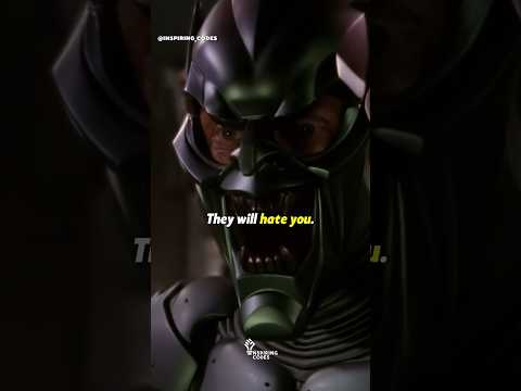 Green Goblin's legendary speech | People love to see their hero fail, fall, die trying | Spiderman