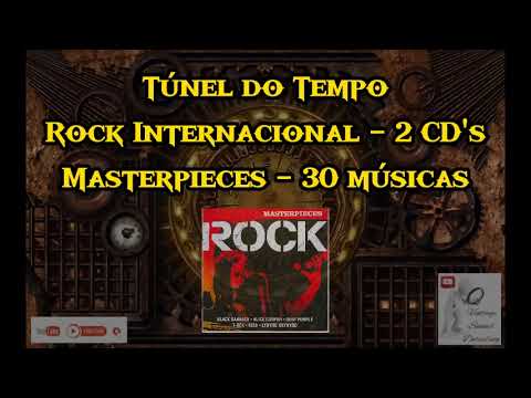 Túnel do Tempo - Rock Clássico Internacional - 2 CD's - Coleção Time Life - Masterpieces.