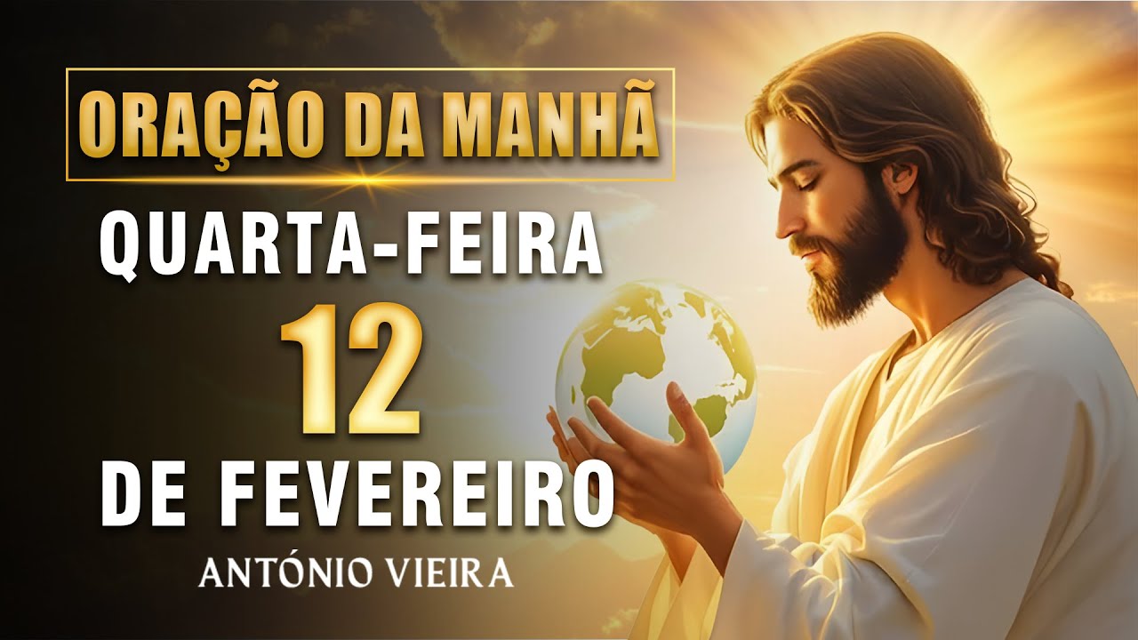 Oração da Manhã de Hoje 12 de Fevereiro 🙏 Oração Poderosa Para um Dia Abençoado | António Vieira