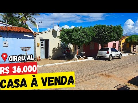 CASA À VENDA R$ 36 MIL 🏠 GIRAU DO PONCIANO ALAGOAS