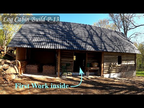 Renovating a 128 year old forgotten log cabin - First work inside!!! The floor