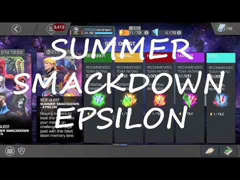 Summer Smackdown Epsilon EPIC | EASY MOJO | NO POTS NO REVIVES | MARVEL CONTEST OF CHAMPIONS |