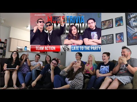Team Action Vs. Late to the Party REACTION - Movie Trivia Schmoedown