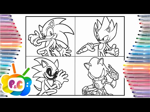 Sonic 4 versions coloring pages/Sonic coloring pages /Alan Walker - Fade [COPYRIGHTED NCS Release]