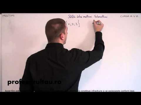 20   cls5   Multimi   relatii intre multimi submultimi   teorie