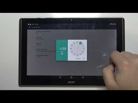 How to Change Time and Date in ACER B3-A40 Iconia One 10 -Adjust Time & Date