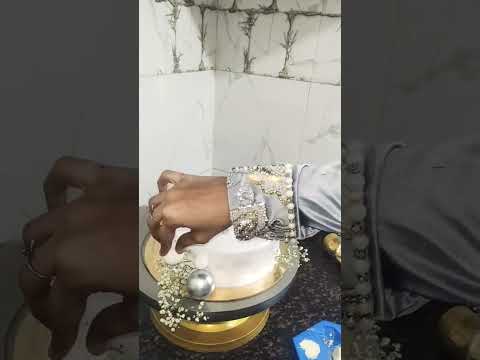 simple cake design #love # wedding cake #cake #saniyacakewonders