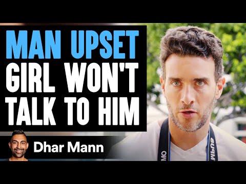 man yells at girl for not talking 