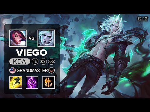 Viego vs Fiora Top - NA Grandmaster - Patch 12.12 Season 12