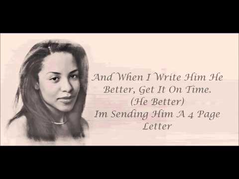 Aaliyah - 4 Page Letter Lyrics HD