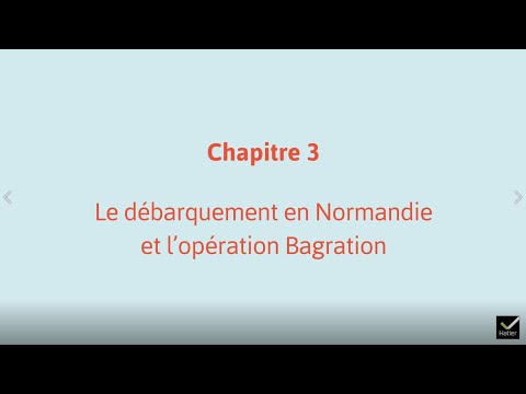 Histoire Tle : le débarquement en Normandie et l'opération Bagration - Carte animée