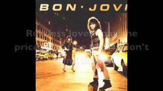 Bon Jovi: Roulette (Lyrics on Screen and in Description)