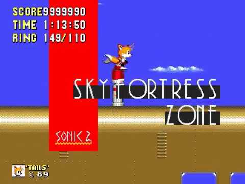 Sonic the Hedgehog 2 Delta Wing Fortress/Sky Fortress Zone (Tails)(Glitch)(?)